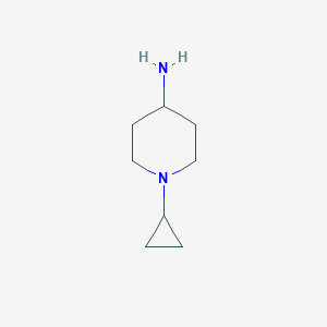 molecular formula C8H16N2 B1285684 1-Cyclopropylpiperidin-4-amine CAS No. 62813-02-9