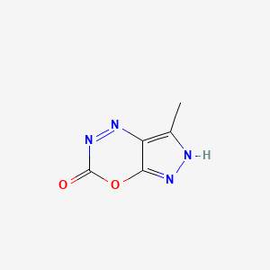 molecular formula C5H4N4O2 B12856847 7-Methylpyrazolo[4,3-e][1,3,4]oxadiazin-3(2H)-one 