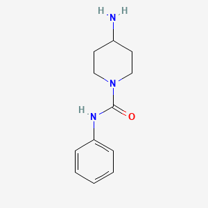 molecular formula C12H17N3O B1285685 4-氨基-N-苯基哌啶-1-甲酰胺 CAS No. 937602-01-2