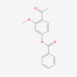 molecular formula C16H14O4 B12856864 4'-Benzoyloxy-2'-methoxyacetophenone 