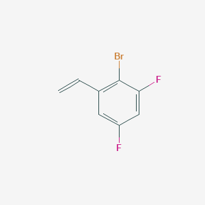 molecular formula C8H5BrF2 B12856874 2-Bromo-3,5-difluorostyrene 