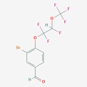 3-Bromo-4-[1,1,2-trifluoro-2-(trifluoromethoxy)ethoxy]benzaldehyde