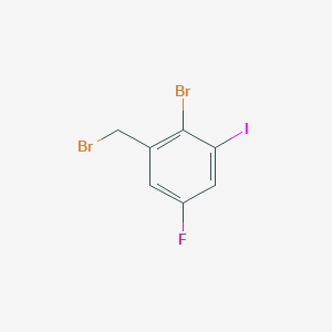 molecular formula C7H4Br2FI B12856938 2-Bromo-5-fluoro-3-iodobenzyl bromide 