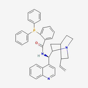 molecular formula C38H36N3OP B12856976 2-(Diphenylphosphanyl)-N-((1R)-quinolin-4-yl(5-vinylquinuclidin-2-yl)methyl)benzamide 