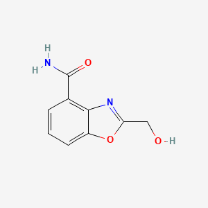 molecular formula C9H8N2O3 B12856983 2-(Hydroxymethyl)benzo[d]oxazole-4-carboxamide 