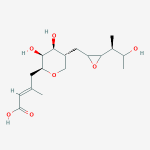 molecular formula C17H28O7 B128570 (E)-4-[(2S,3S,4S,5R)-3,4-二羟基-5-[[3-[(2S)-3-羟基丁烷-2-基]环氧-2-基]甲基]氧杂环-2-基]-3-甲基丁-2-烯酸 CAS No. 66262-68-8