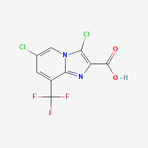 3,6-Dichloro-8-(trifluoromethyl)imidazo[1,2-a]pyridine-2-carboxylic acid