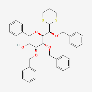 (2R,3R,4R,5S)-2,3,4,5-Tetrakis(benzyloxy)-5-(1,3-dithian-2-yl)pentan-1-ol