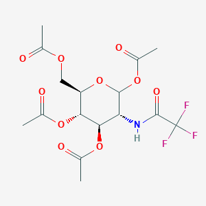 [(2R,3S,4R,5R)-3,4,6-triacetoxy-5-[(2,2,2-trifluoroacetyl)amino]tetrahydropyran-2-yl]methyl acetate