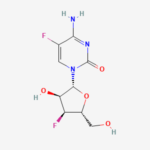 4-amino-5-fluoro-1-[(2R,3S,4S,5R)-4-fluoro-3-hydroxy-5-(hydroxymethyl)oxolan-2-yl]pyrimidin-2-one