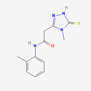 2-(5-Mercapto-4-methyl-4H-[1,2,4]triazol-3-yl)-N-o-tolyl-acetamide