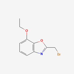 molecular formula C10H10BrNO2 B12857059 2-(Bromomethyl)-7-ethoxybenzo[d]oxazole 