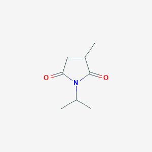 molecular formula C8H11NO2 B12857071 1-Isopropyl-3-methyl-1H-pyrrole-2,5-dione 