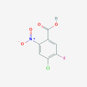 molecular formula C7H3ClFNO4 B128571 4-氯-5-氟-2-硝基苯甲酸 CAS No. 129951-45-7