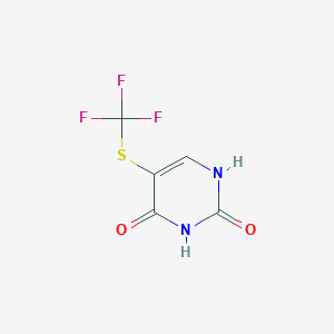 molecular formula C5H3F3N2O2S B12857103 5-((Trifluoromethyl)thio)pyrimidine-2,4(1H,3H)-dione 