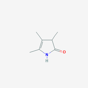 molecular formula C7H11NO B12857109 3,4,5-Trimethyl-1H-pyrrol-2(3H)-one 