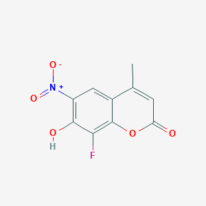 8-Fluoro-7-hydroxy-4-methyl-6-nitrocoumarin