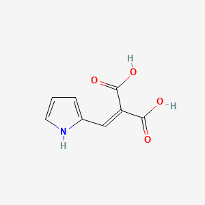 molecular formula C8H7NO4 B12857144 (1h-Pyrrol-2-ylmethylidene)propanedioic acid CAS No. 33304-33-5