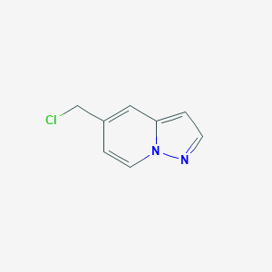 molecular formula C8H7ClN2 B12857152 Pyrazolo[1,5-a]pyridine, 5-(chloromethyl)- CAS No. 1803281-15-3