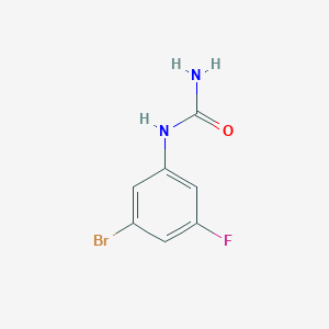 molecular formula C7H6BrFN2O B12857156 3-Bromo-5-fluorophenylurea 