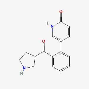 (2-(6-Hydroxypyridin-3-yl)phenyl)(pyrrolidin-3-yl)methanone