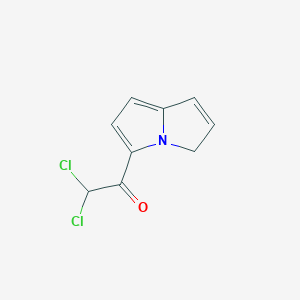 molecular formula C9H7Cl2NO B12857168 2,2-Dichloro-1-(3H-pyrrolizin-5-yl)ethanone CAS No. 82215-43-8