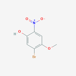 molecular formula C7H6BrNO4 B12857219 5-Bromo-4-methoxy-2-nitrophenol 