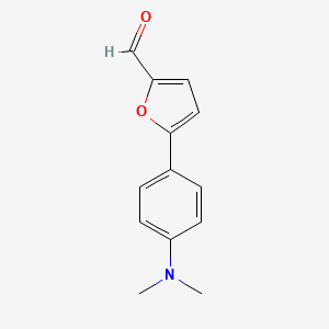 molecular formula C13H13NO2 B12857232 5-[4-(Dimethylamino)phenyl]-2-furaldehyde 