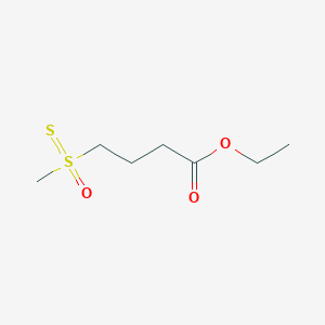 molecular formula C7H14O3S2 B12857239 Ethyl 4-(methylsulfonothioyl)butanoate 