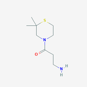 3-Amino-1-(2,2-dimethylthiomorpholin-4-yl)propan-1-one