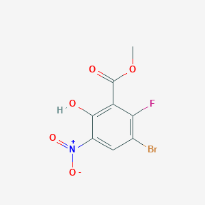 Methyl 3-bromo-2-fluoro-6-hydroxy-5-nitrobenzoate