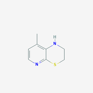 molecular formula C8H10N2S B12857274 8-Methyl-2,3-dihydro-1H-pyrido[2,3-b][1,4]thiazine 