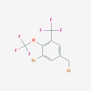 3-Bromo-4-(trifluoromethoxy)-5-(trifluoromethyl)benzyl bromide