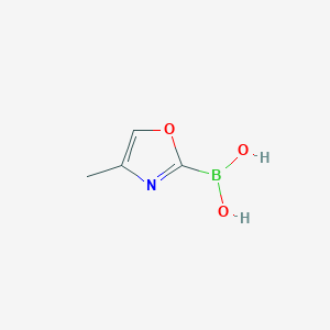 molecular formula C4H6BNO3 B12857426 (4-Methyloxazol-2-yl)boronic acid 