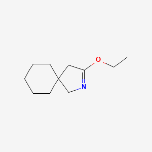 molecular formula C11H19NO B12857462 3-Ethoxy-2-aza-spiro[4.5]dec-2-ene 