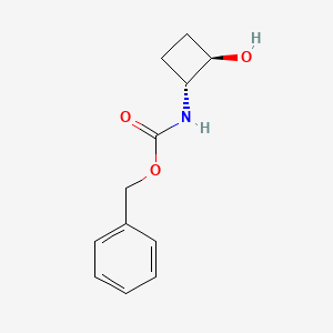 molecular formula C12H15NO3 B12857509 Benzyl ((1R,2R)-2-hydroxycyclobutyl)carbamate 