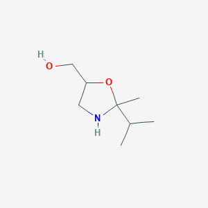 molecular formula C8H17NO2 B12857528 (2-Isopropyl-2-methyloxazolidin-5-yl)methanol 