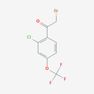 2-Chloro-4-(trifluoromethoxy)phenacyl bromide