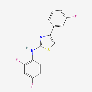 2-(2,4-Difluorophenyl)amino-4-(3-fluorophenyl)thiazole