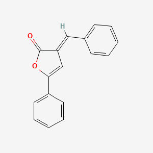 molecular formula C17H12O2 B12857644 2(3H)-Furanone, 5-phenyl-3-(phenylmethylene)- CAS No. 53949-11-4