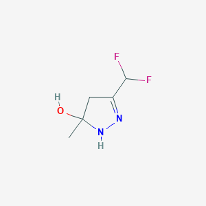 3-(Difluoromethyl)-5-methyl-4,5-dihydro-1H-pyrazol-5-ol