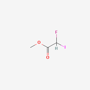 molecular formula C3H4FIO2 B12857718 Methyl 2-fluoro-2-iodoacetate 