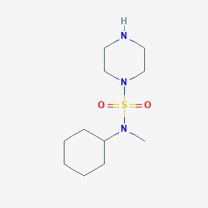 molecular formula C11H23N3O2S B1285772 N-cyclohexyl-N-methylpiperazine-1-sulfonamide CAS No. 923156-09-6