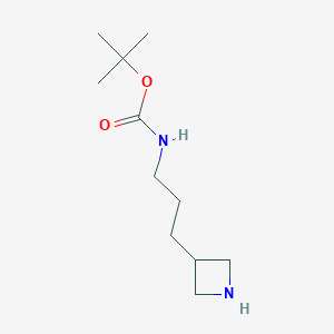 molecular formula C11H22N2O2 B12857743 tert-Butyl N-[3-(azetidin-3-yl)propyl]carbamate 