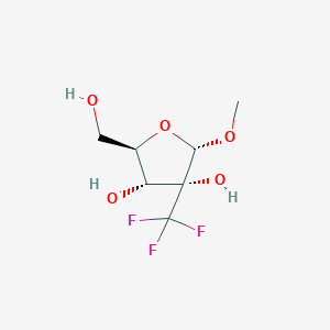 molecular formula C7H11F3O5 B12857811 Methyl2-c-(trifluoromethyl)-alpha-d-ribofuranoside 