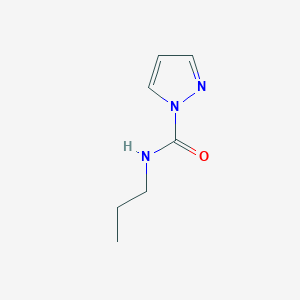 molecular formula C7H11N3O B12857817 n-Propyl-1h-pyrazole-1-carboxamide 