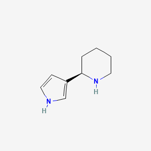 molecular formula C9H14N2 B12857828 (R)-2-(1H-Pyrrol-3-yl)piperidine 