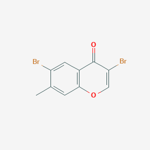 molecular formula C10H6Br2O2 B12857838 3,6-Dibromo-7-methylchromone 