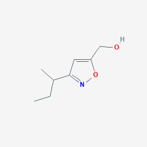 molecular formula C8H13NO2 B12857839 (3-(sec-Butyl)isoxazol-5-yl)methanol 