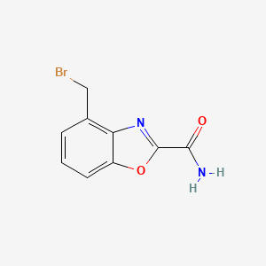 4-(Bromomethyl)benzo[d]oxazole-2-carboxamide